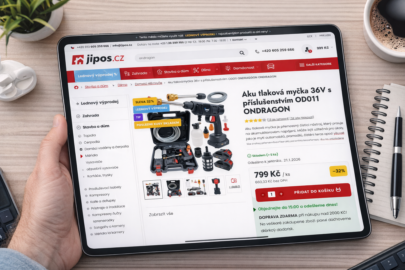 jipos.cz detail produktu