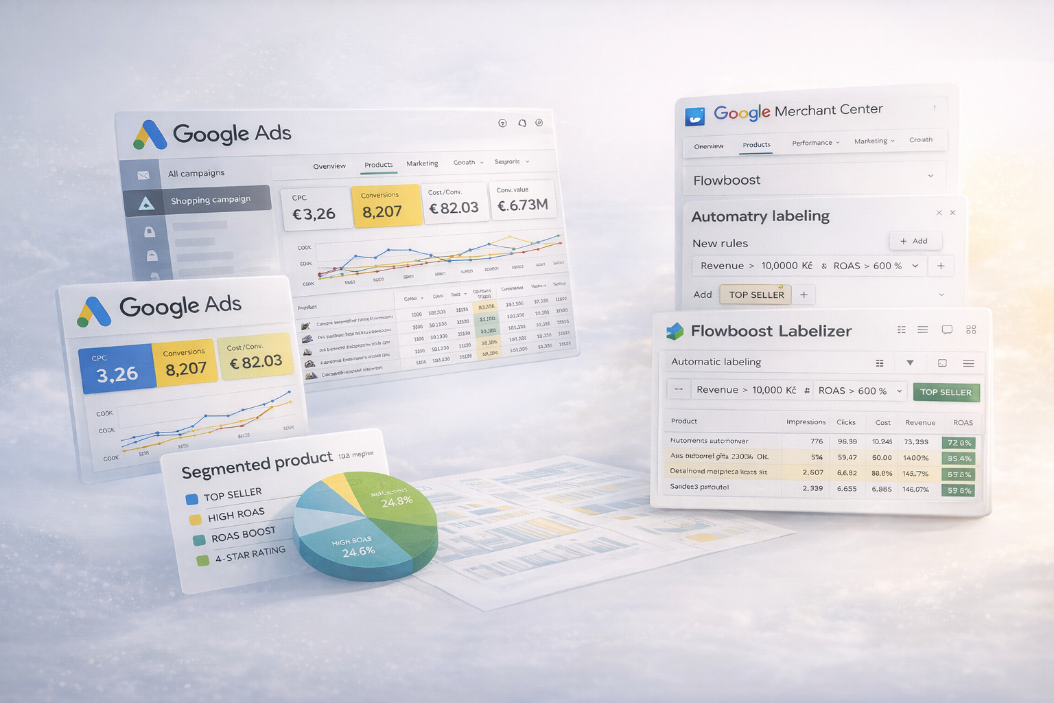 Google Ads segmentace PLA kampaní